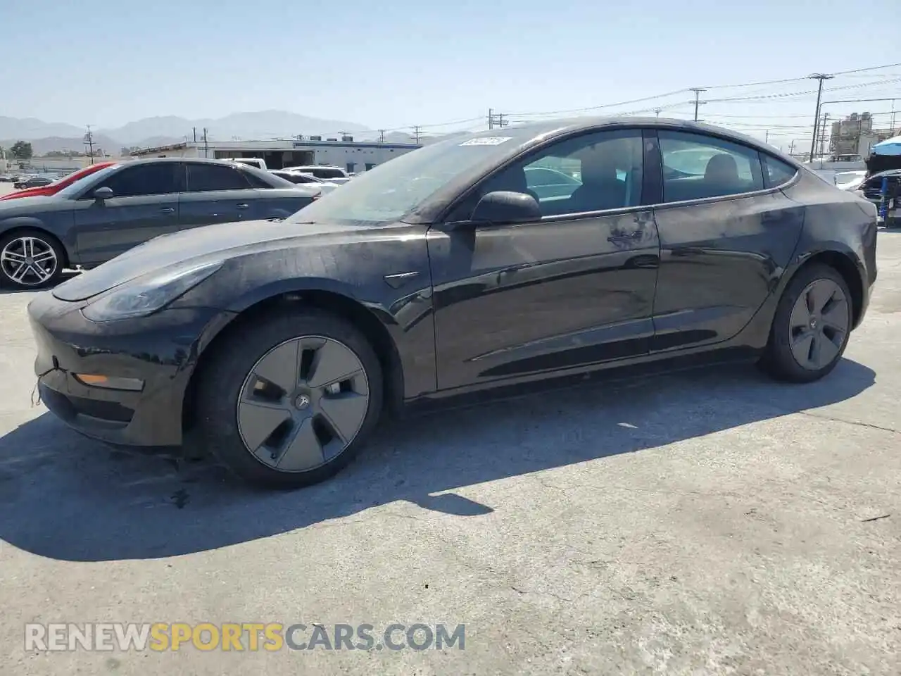 1 Photograph of a damaged car 5YJ3E1EA9MF099124 TESLA MODEL 3 2021