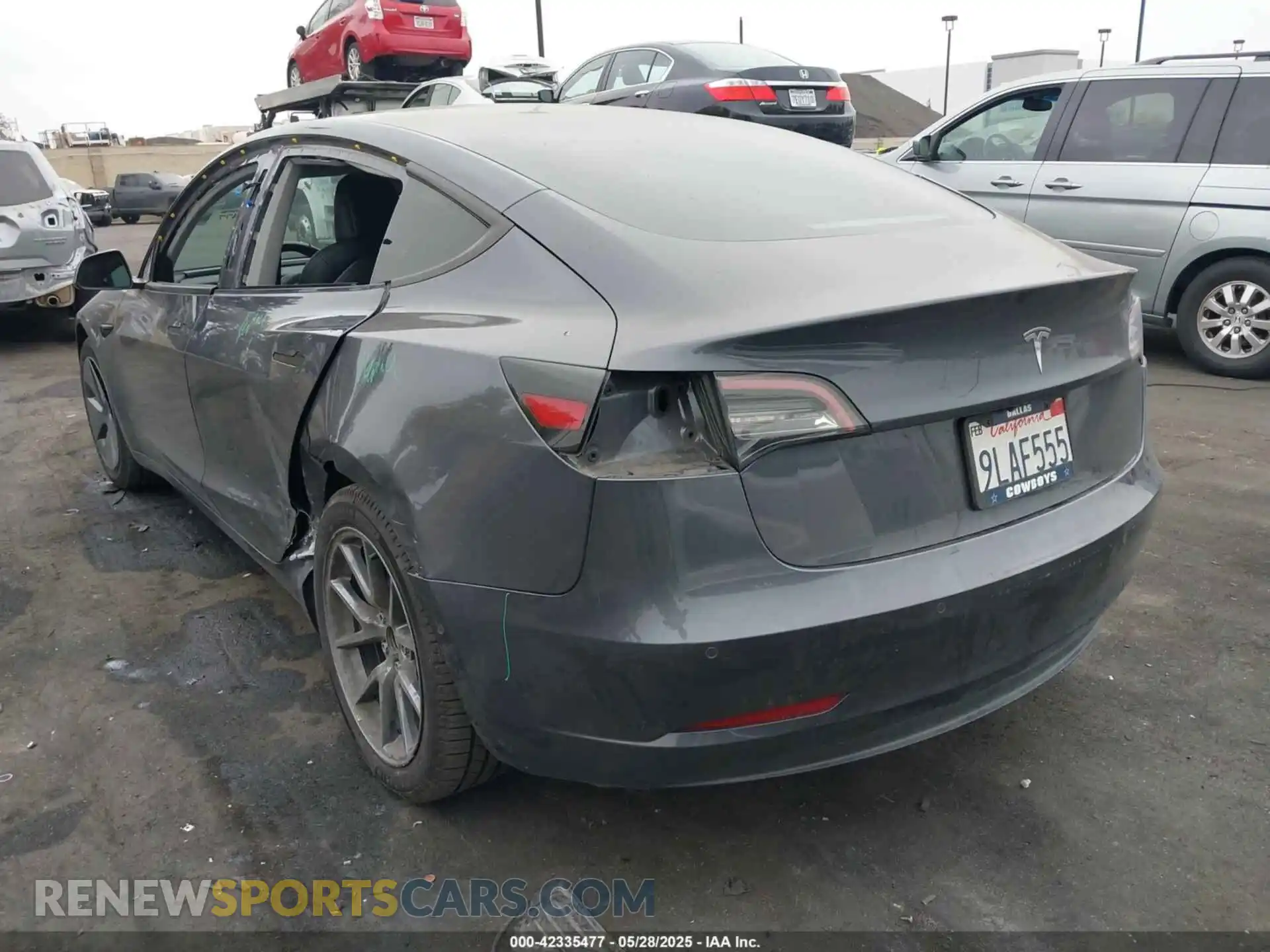 3 Фотография поврежденного автомобиля 5YJ3E1EA9MF100420 TESLA MODEL 3 2021