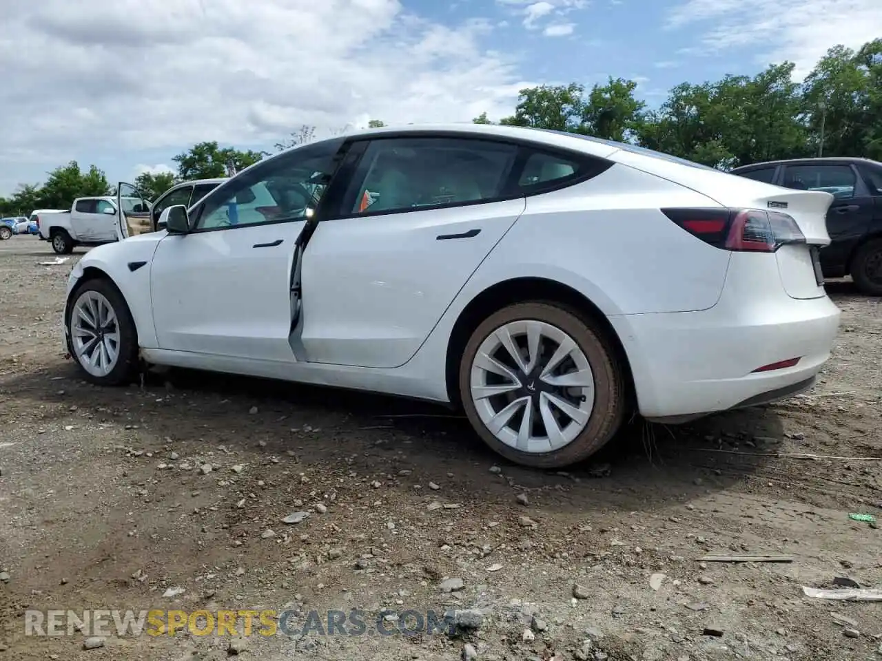 2 Photograph of a damaged car 5YJ3E1EA9MF853395 TESLA MODEL 3 2021