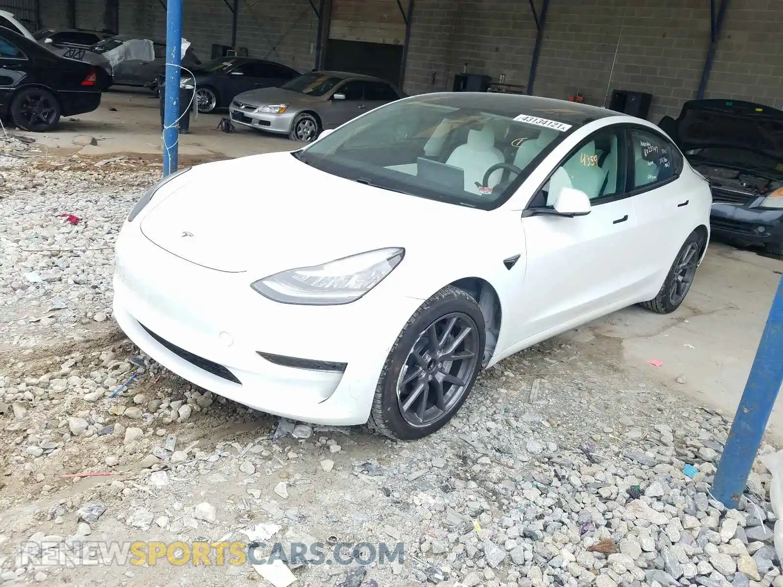 2 Фотография поврежденного автомобиля 5YJ3E1EA9MF853784 TESLA MODEL 3 2021