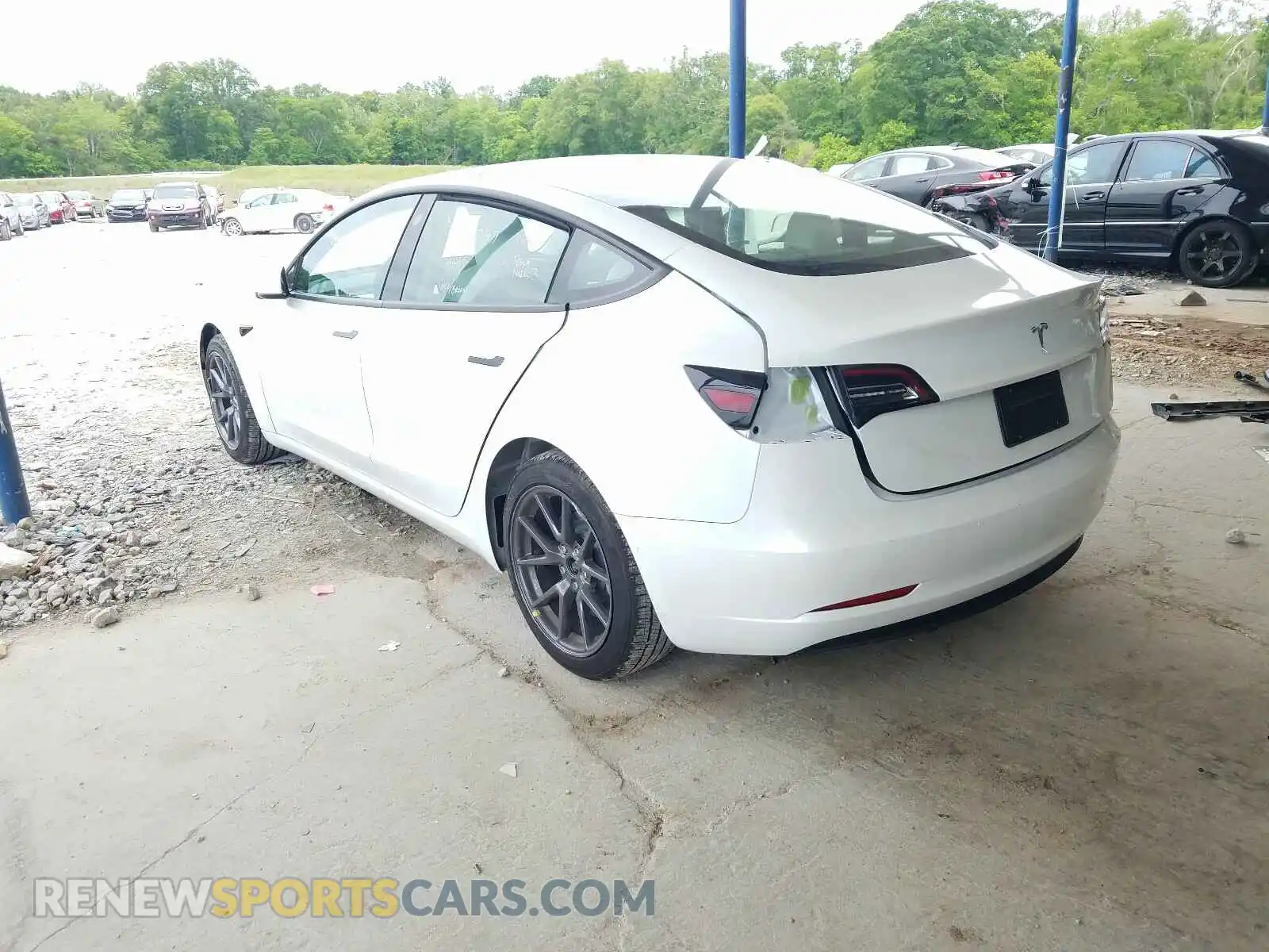 3 Фотография поврежденного автомобиля 5YJ3E1EA9MF853784 TESLA MODEL 3 2021