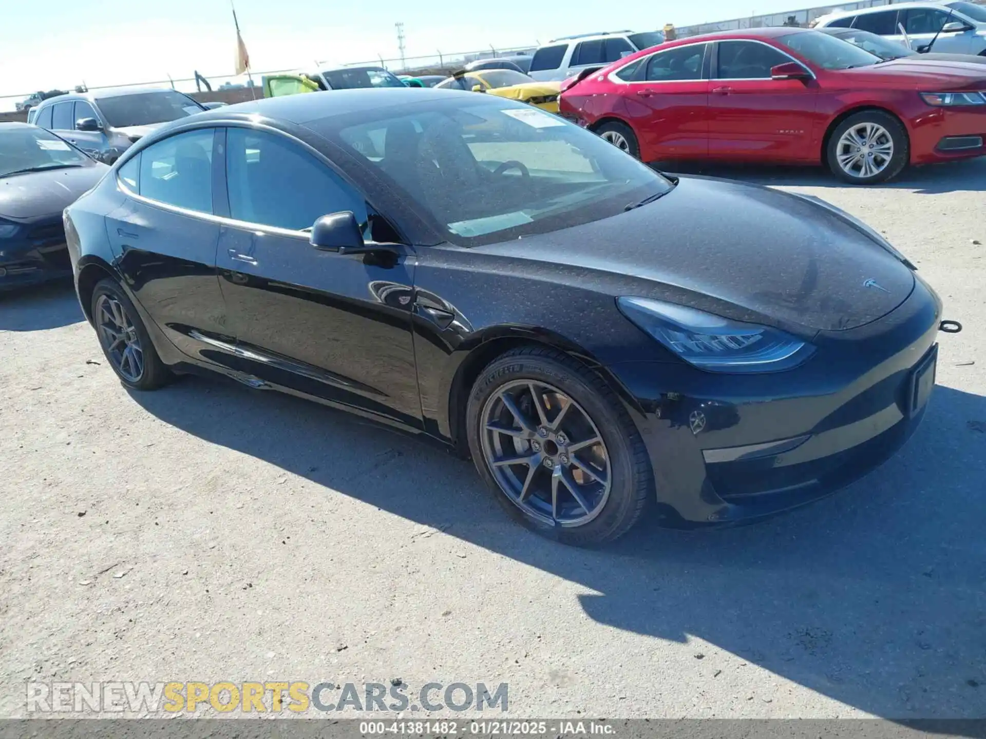 1 Photograph of a damaged car 5YJ3E1EA9MF854398 TESLA MODEL 3 2021