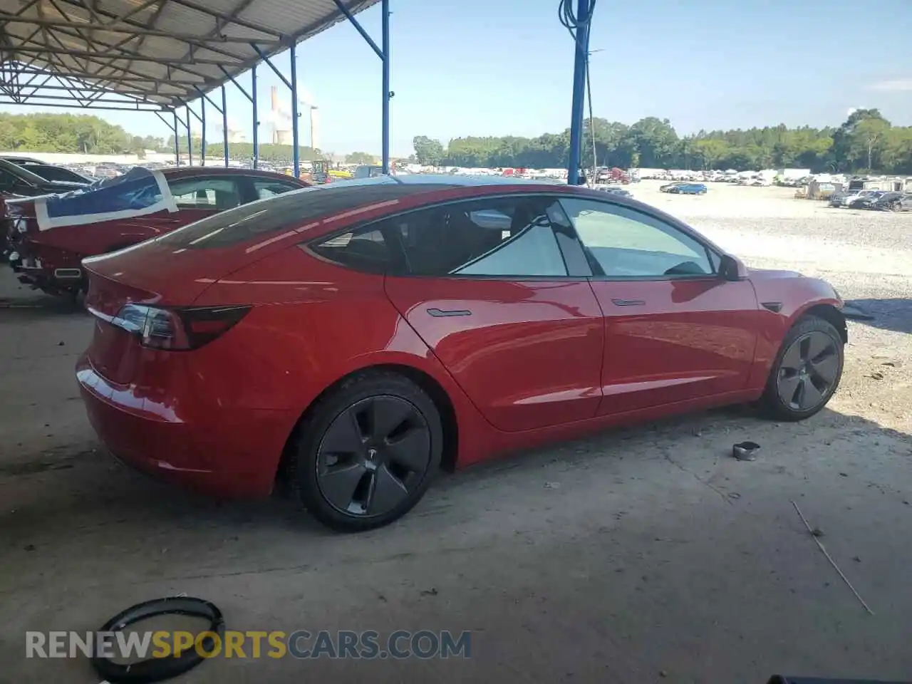3 Photograph of a damaged car 5YJ3E1EA9MF859441 TESLA MODEL 3 2021