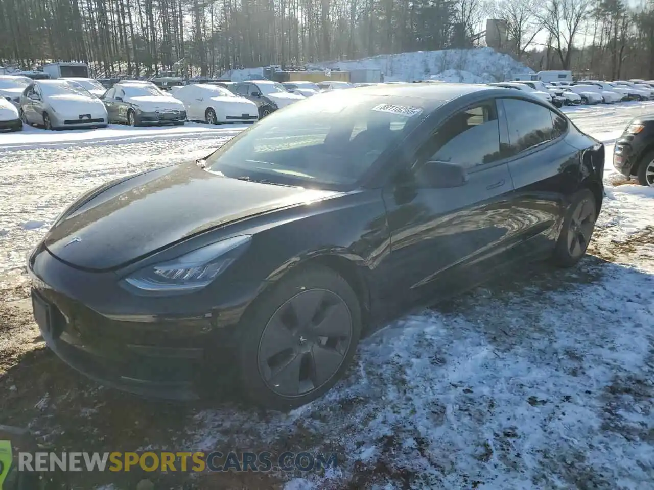 1 Photograph of a damaged car 5YJ3E1EA9MF860511 TESLA MODEL 3 2021