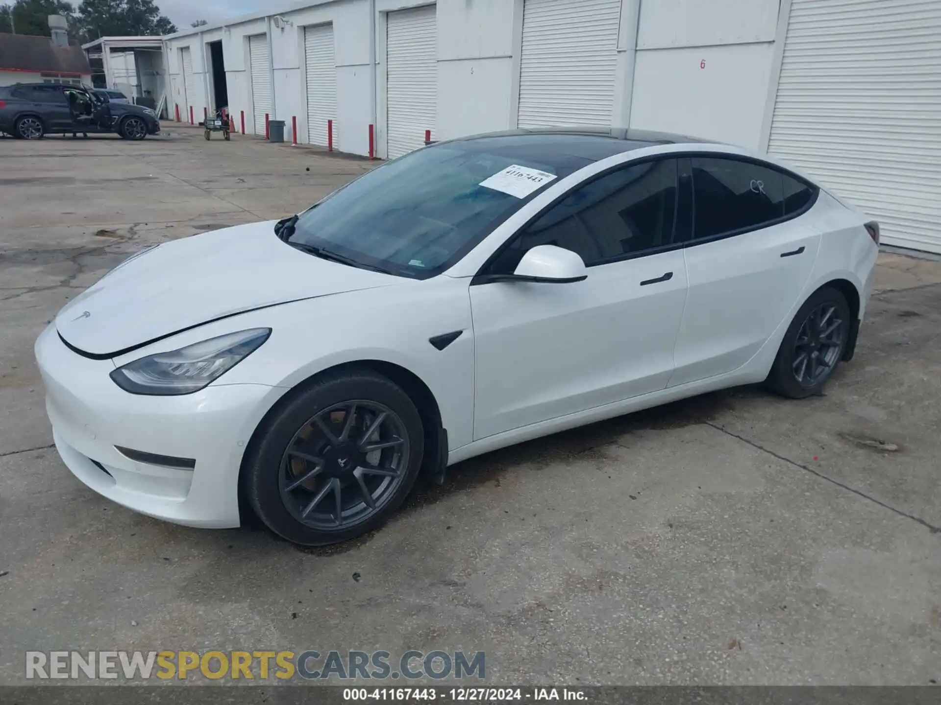 2 Photograph of a damaged car 5YJ3E1EA9MF861058 TESLA MODEL 3 2021