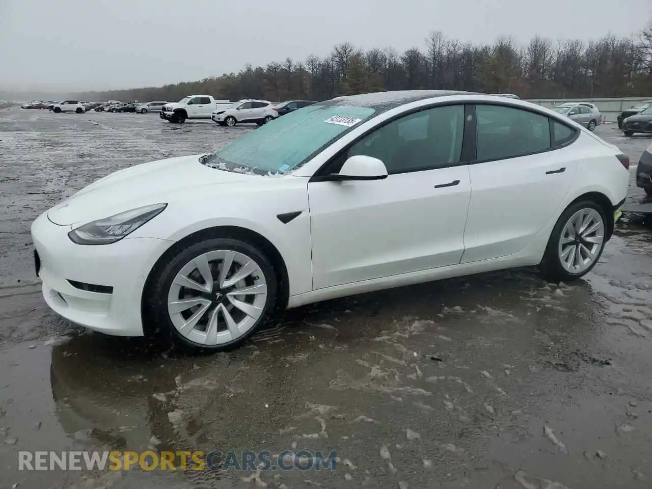 1 Photograph of a damaged car 5YJ3E1EA9MF861531 TESLA MODEL 3 2021