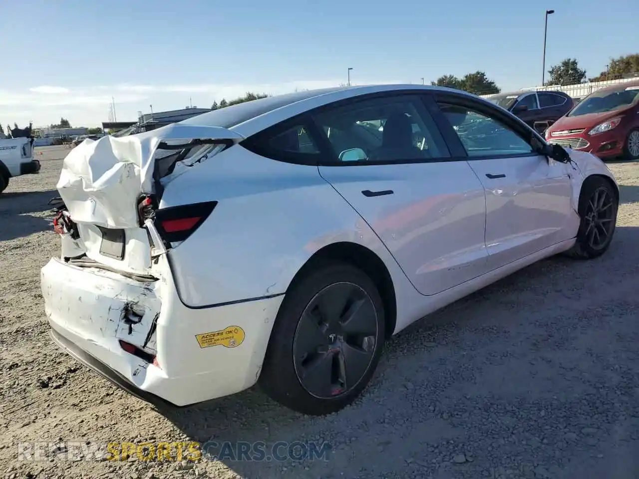 3 Photograph of a damaged car 5YJ3E1EA9MF873842 TESLA MODEL 3 2021