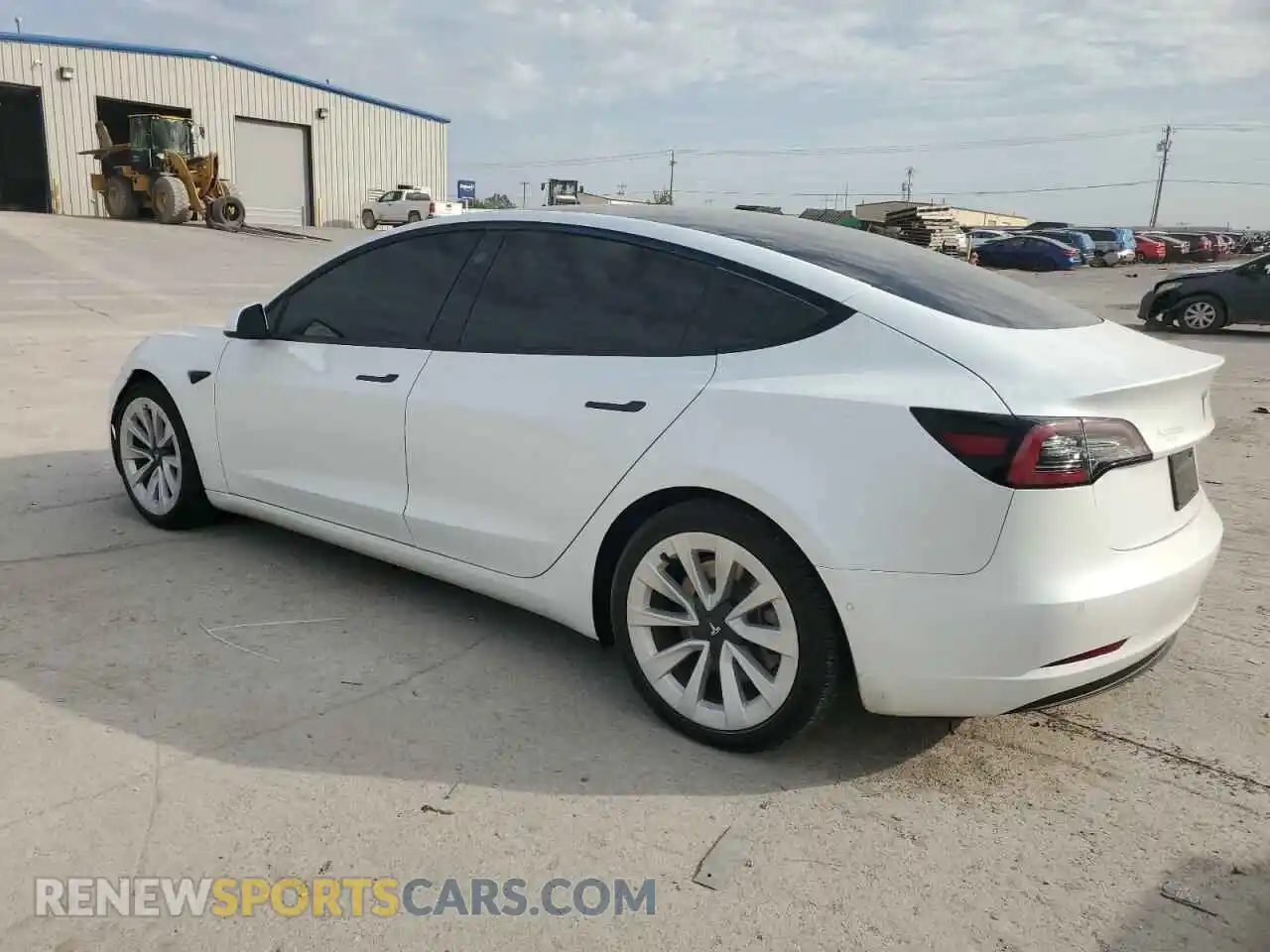 2 Photograph of a damaged car 5YJ3E1EA9MF913465 TESLA MODEL 3 2021