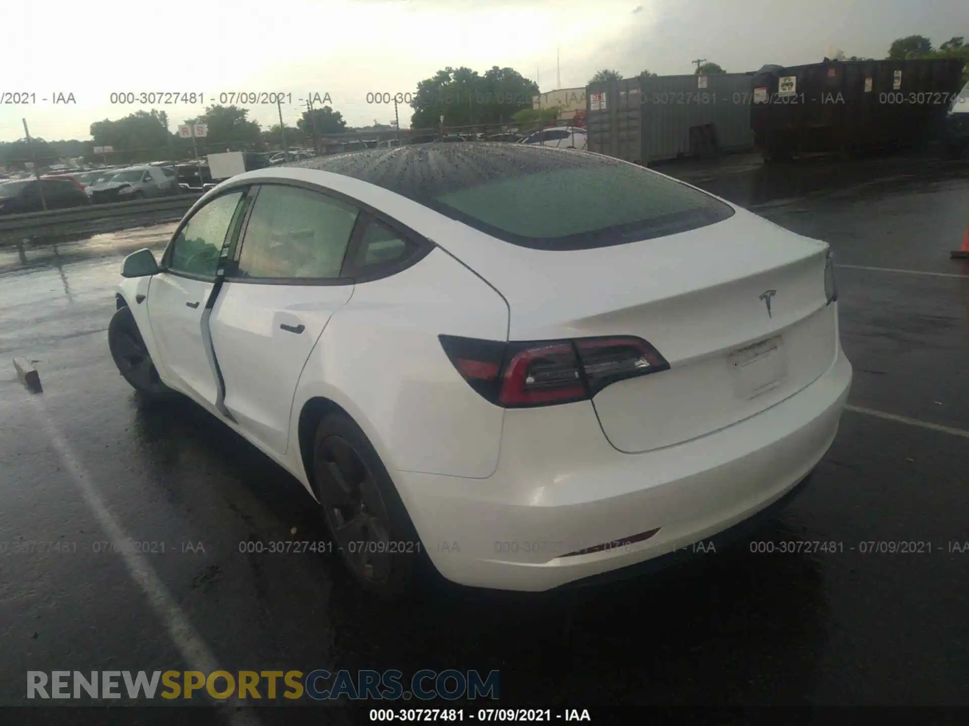 3 Photograph of a damaged car 5YJ3E1EA9MF915815 TESLA MODEL 3 2021