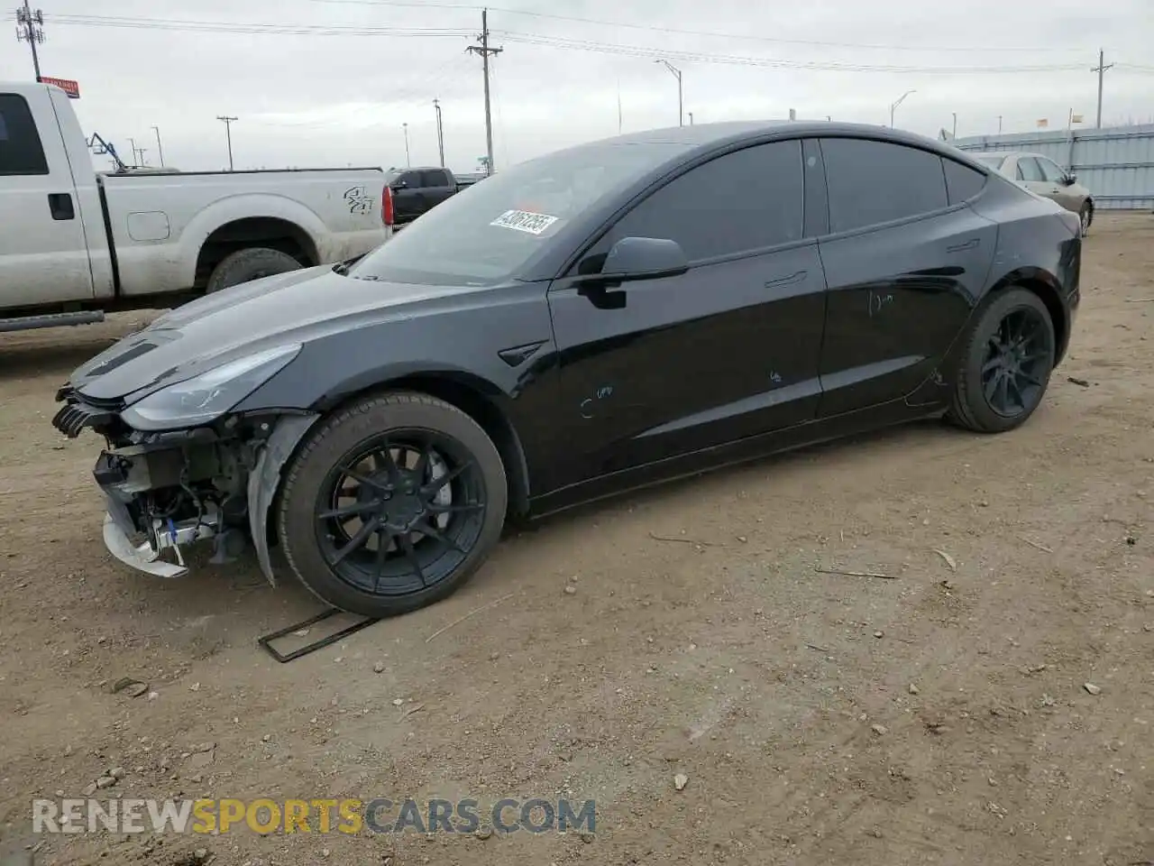 1 Photograph of a damaged car 5YJ3E1EA9MF919606 TESLA MODEL 3 2021