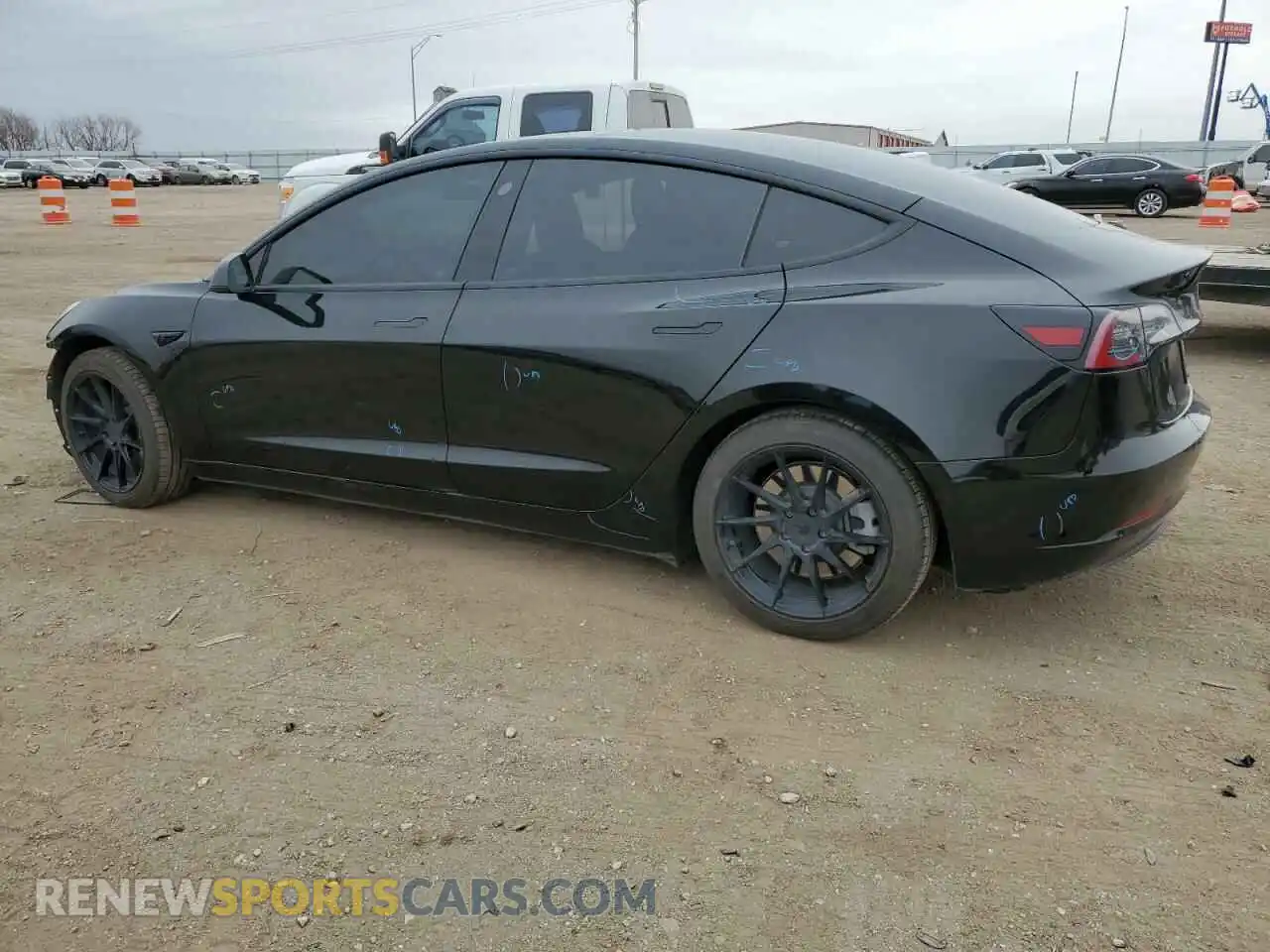 2 Photograph of a damaged car 5YJ3E1EA9MF919606 TESLA MODEL 3 2021