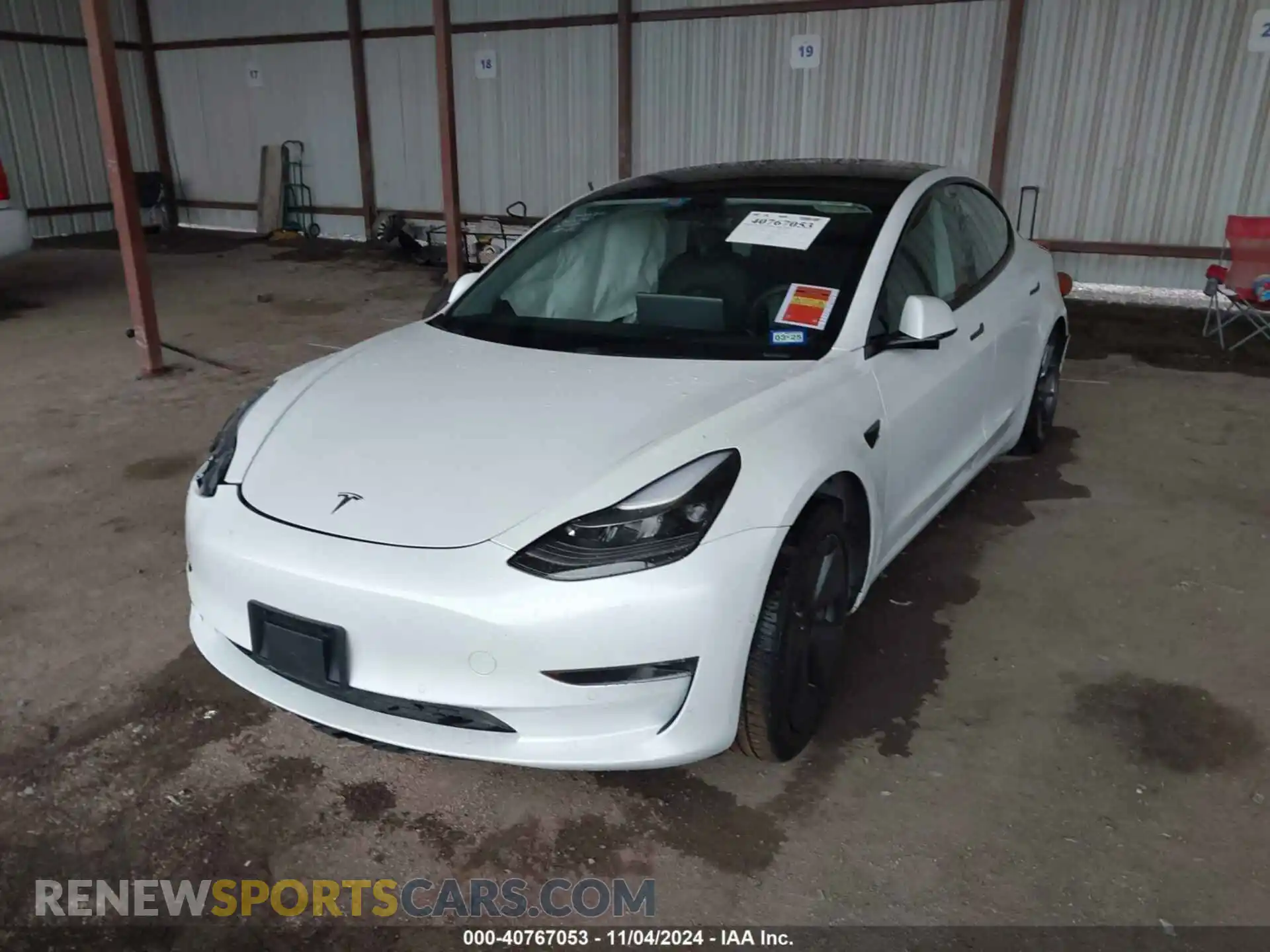 2 Photograph of a damaged car 5YJ3E1EA9MF919802 TESLA MODEL 3 2021