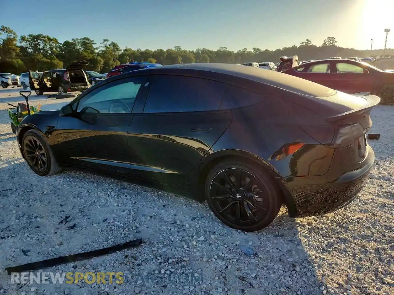 2 Photograph of a damaged car 5YJ3E1EA9MF920304 TESLA MODEL 3 2021