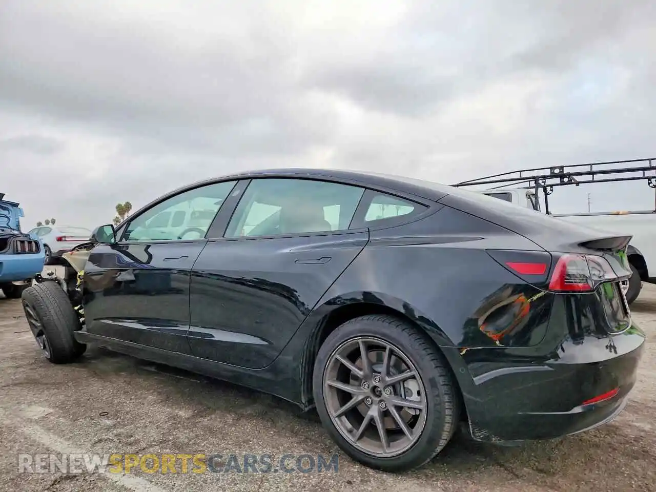 2 Photograph of a damaged car 5YJ3E1EA9MF940052 TESLA MODEL 3 2021
