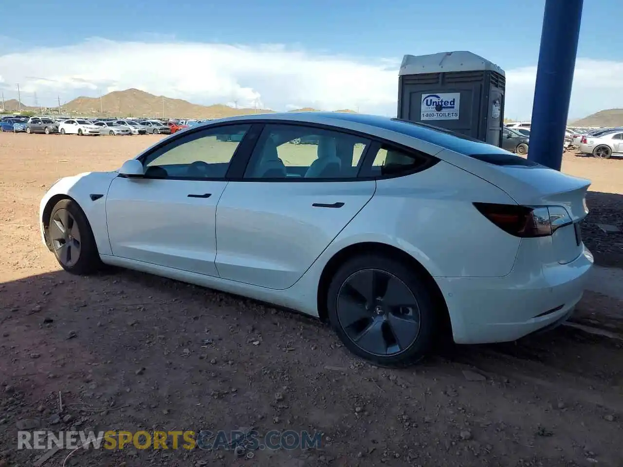 2 fotografías del automóvil dañado 5YJ3E1EA9MF973214 TESLA MODEL 3 2021