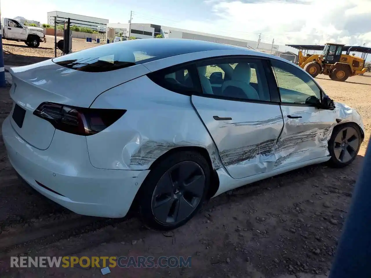 3 fotografías del automóvil dañado 5YJ3E1EA9MF973214 TESLA MODEL 3 2021