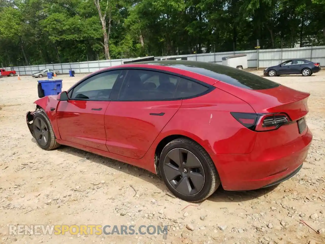 2 Photograph of a damaged car 5YJ3E1EA9MF976243 TESLA MODEL 3 2021