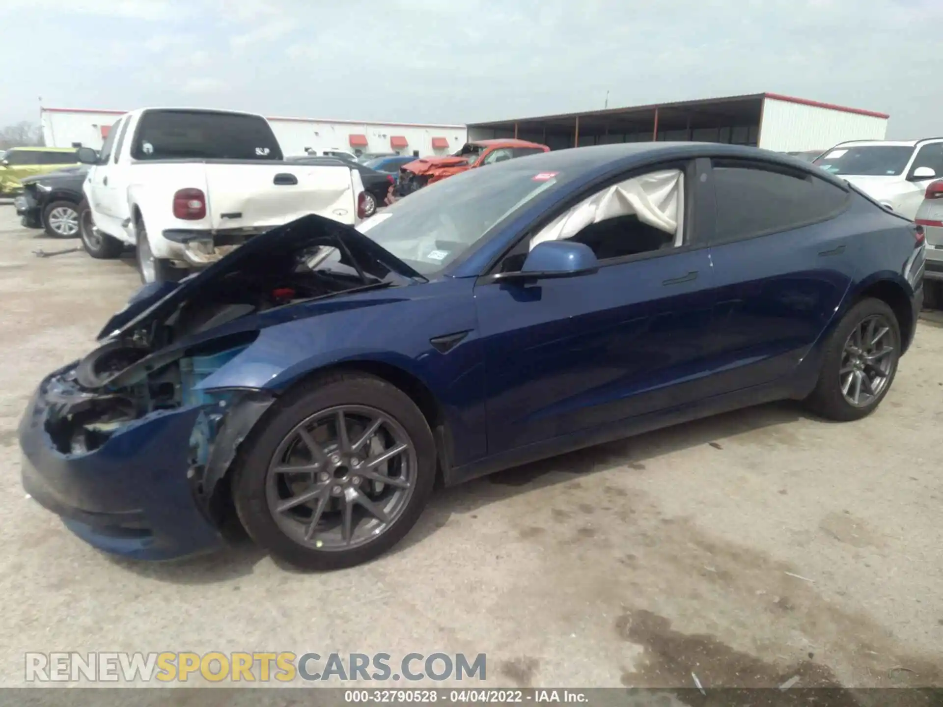 2 Photograph of a damaged car 5YJ3E1EA9MF986934 TESLA MODEL 3 2021