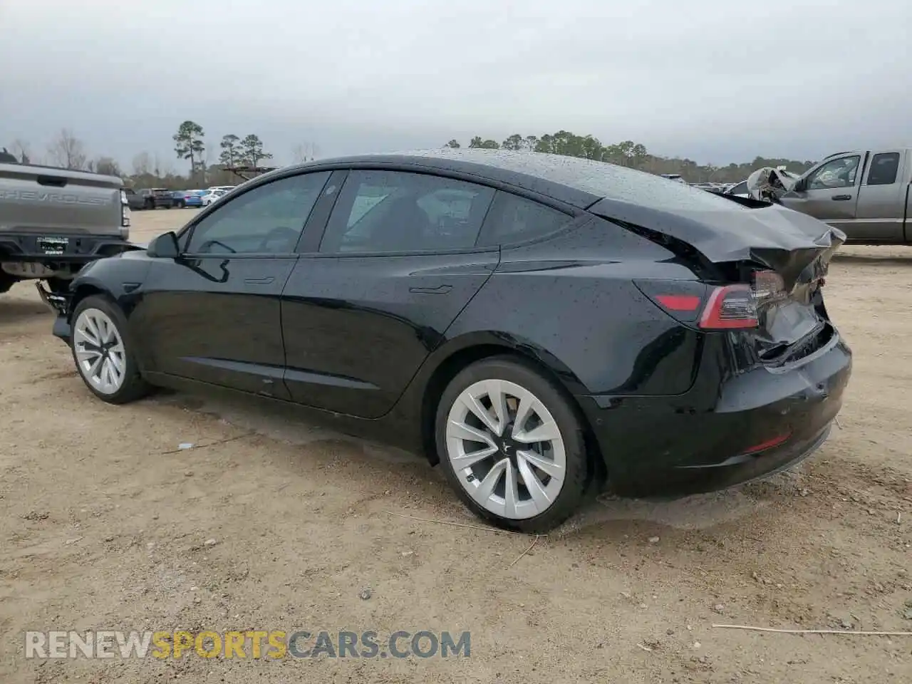 2 Photograph of a damaged car 5YJ3E1EA9MF987176 TESLA MODEL 3 2021