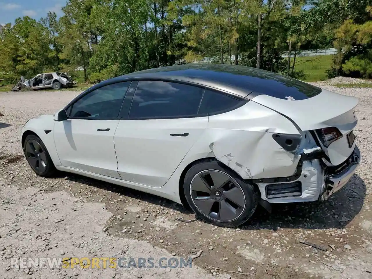 2 Photograph of a damaged car 5YJ3E1EA9MF989879 TESLA MODEL 3 2021