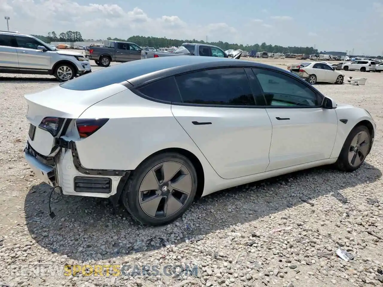 3 Photograph of a damaged car 5YJ3E1EA9MF989879 TESLA MODEL 3 2021