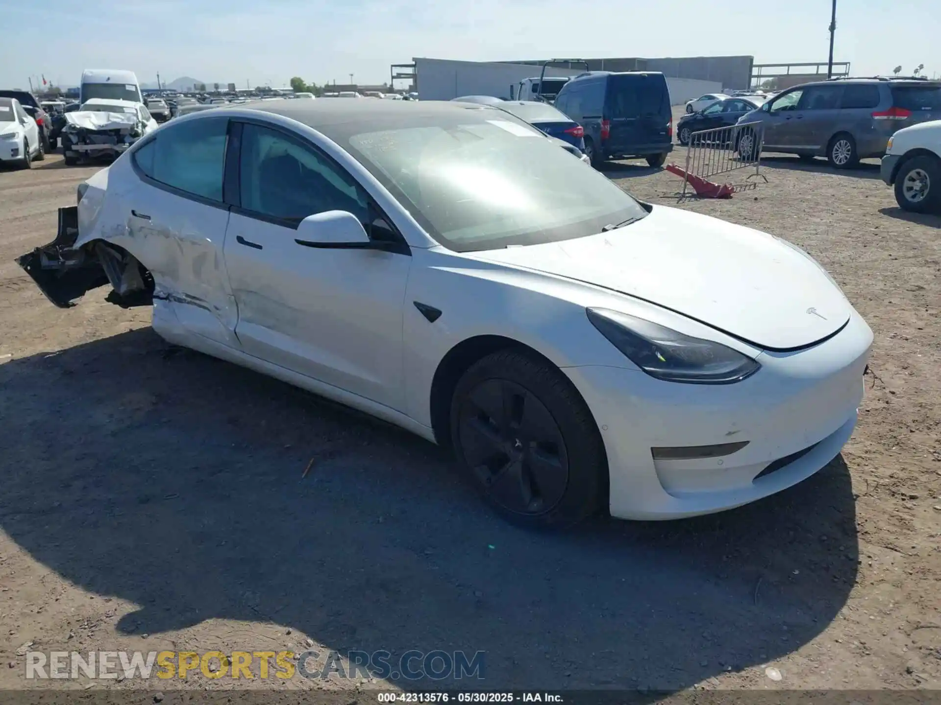 1 Photograph of a damaged car 5YJ3E1EA9MF994855 TESLA MODEL 3 2021