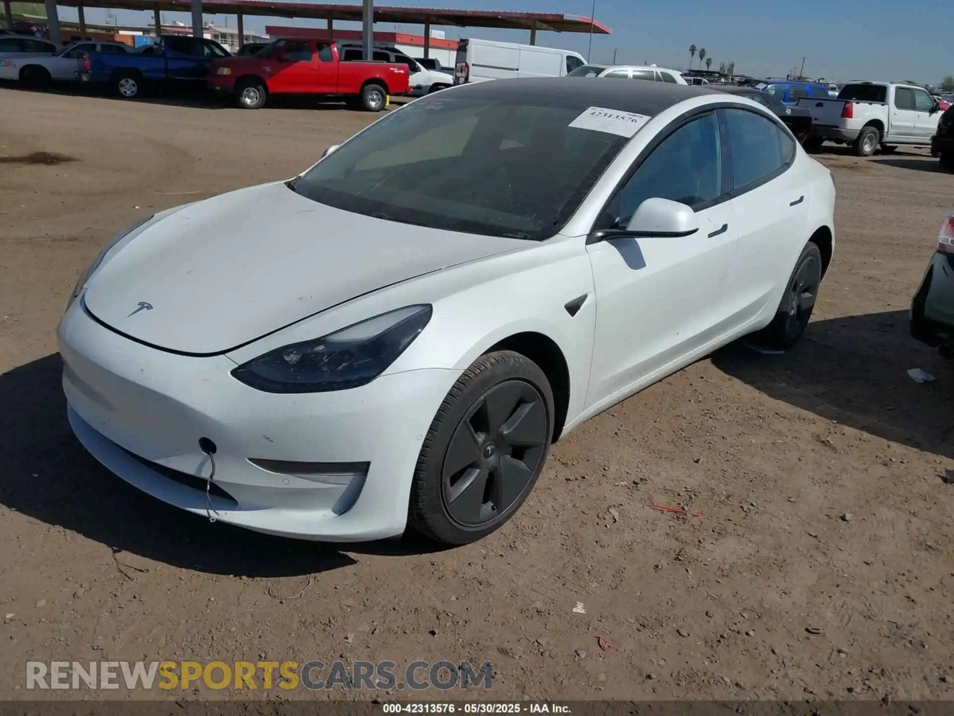 2 Photograph of a damaged car 5YJ3E1EA9MF994855 TESLA MODEL 3 2021
