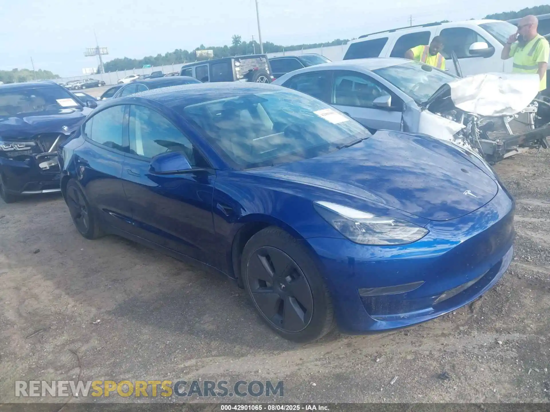 1 Photograph of a damaged car 5YJ3E1EAXMF017059 TESLA MODEL 3 2021