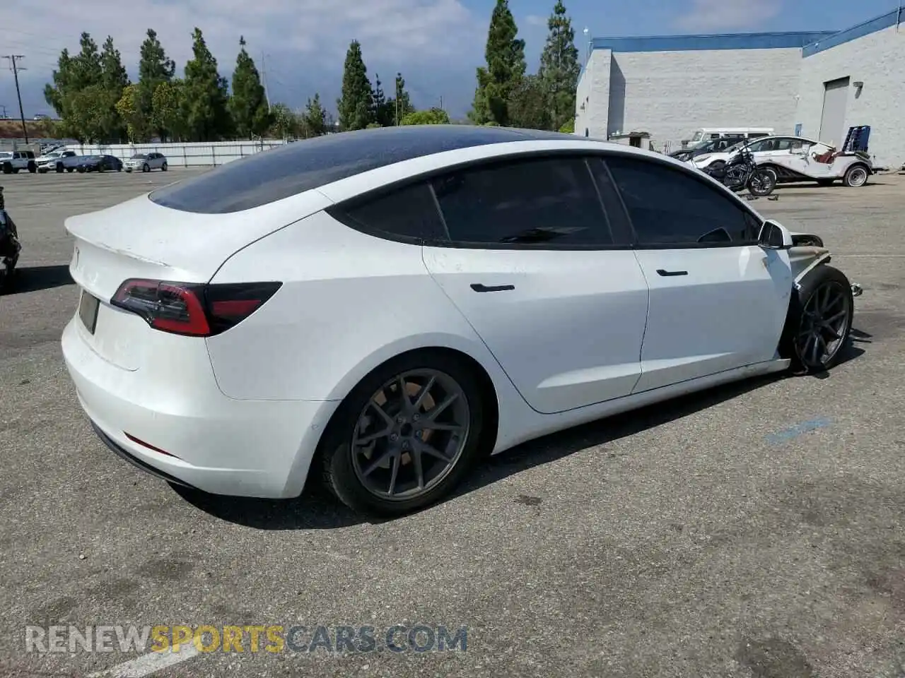3 Photograph of a damaged car 5YJ3E1EAXMF028630 TESLA MODEL 3 2021
