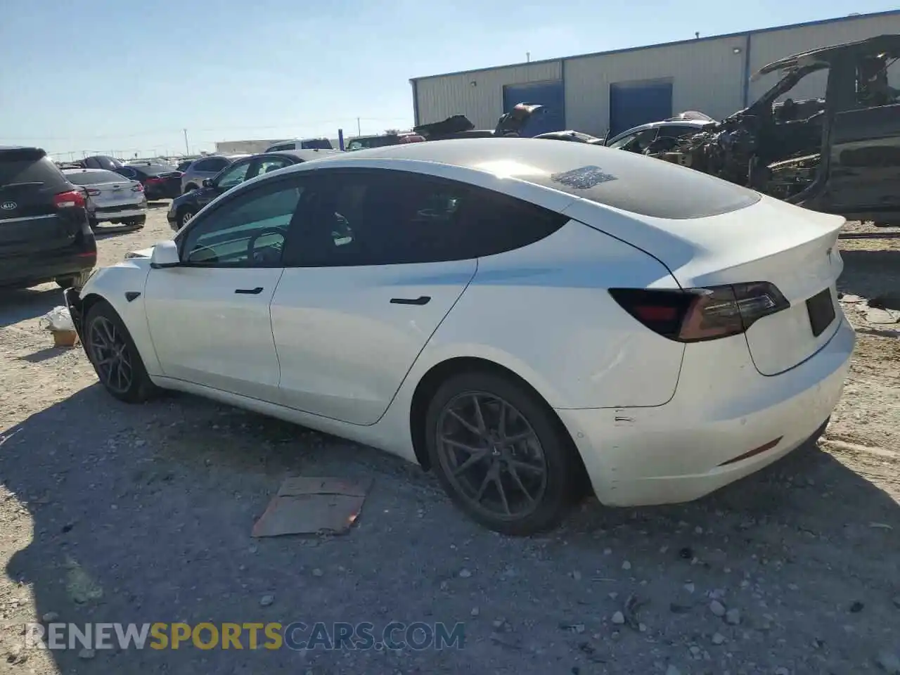 2 Photograph of a damaged car 5YJ3E1EAXMF030393 TESLA MODEL 3 2021