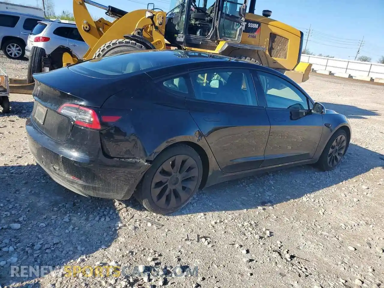 3 Photograph of a damaged car 5YJ3E1EAXMF031687 TESLA MODEL 3 2021