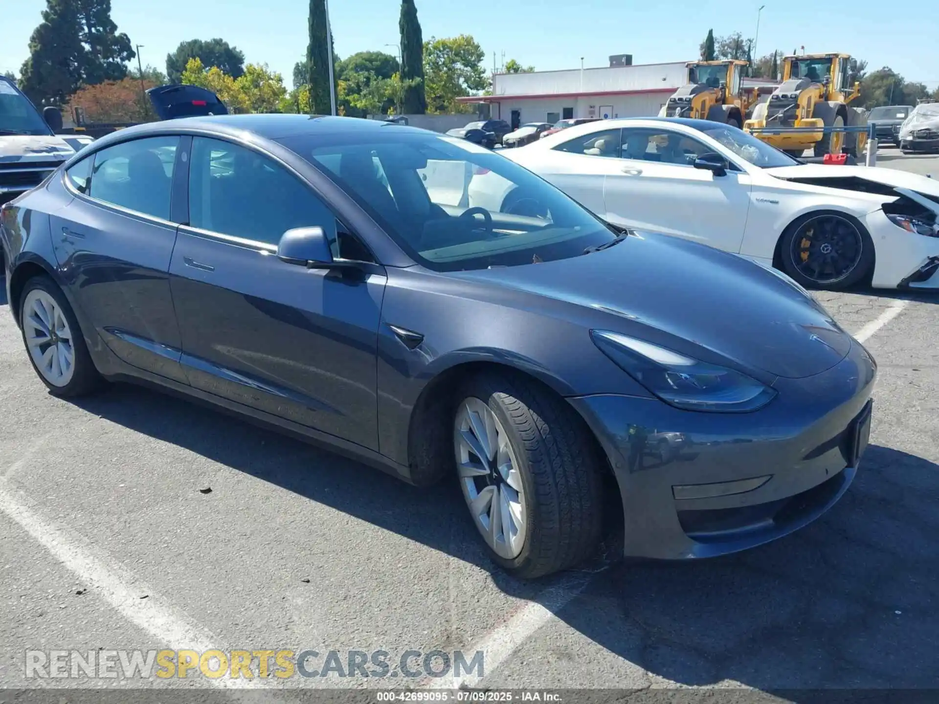 1 Photograph of a damaged car 5YJ3E1EAXMF064463 TESLA MODEL 3 2021