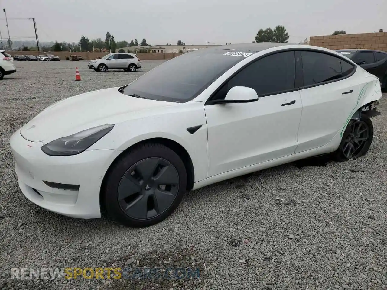 1 Photograph of a damaged car 5YJ3E1EAXMF065760 TESLA MODEL 3 2021