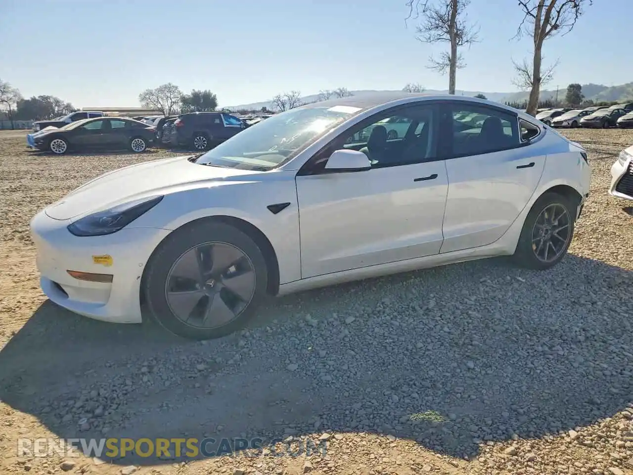1 Photograph of a damaged car 5YJ3E1EAXMF074880 TESLA MODEL 3 2021