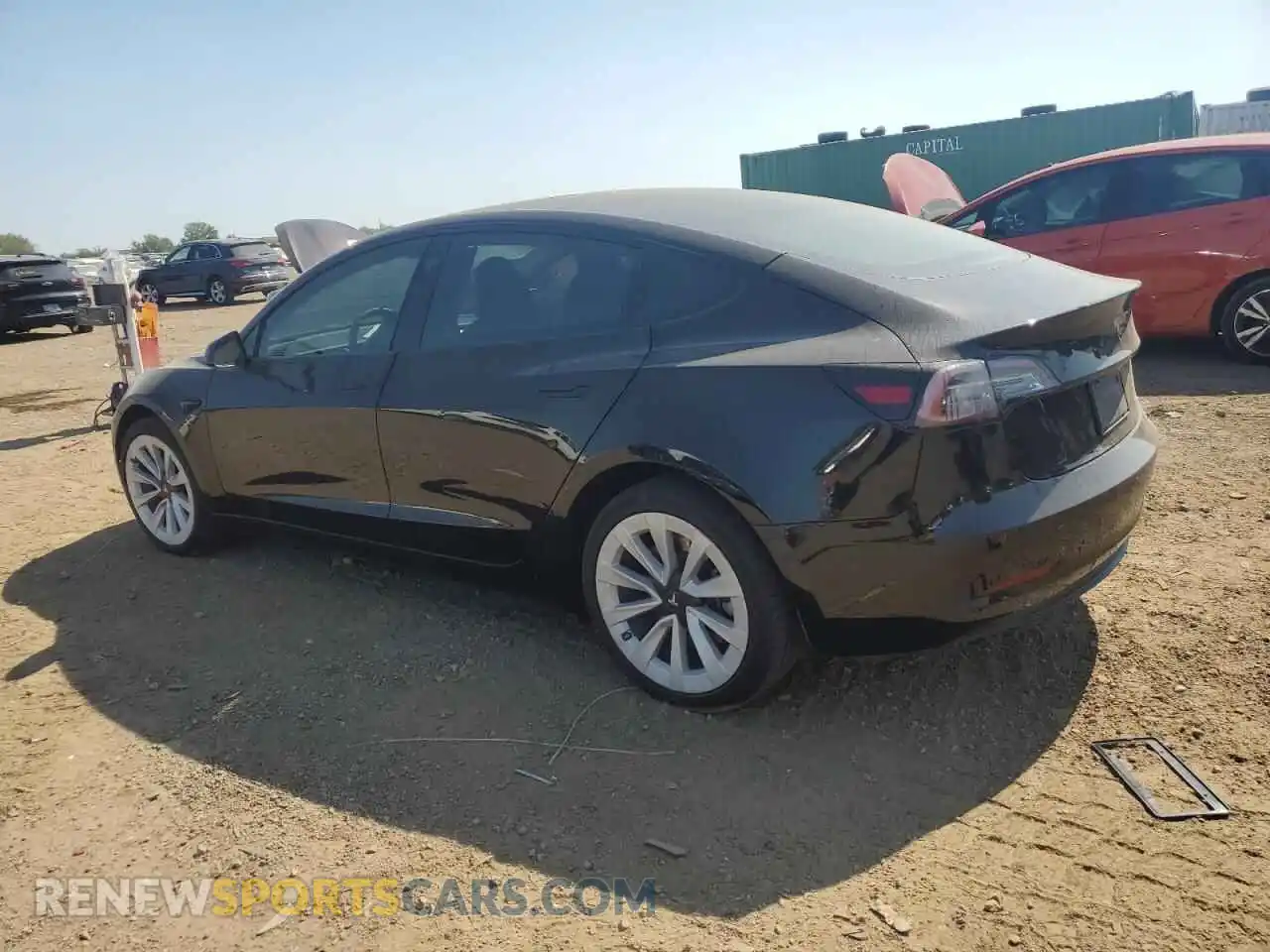 2 Photograph of a damaged car 5YJ3E1EAXMF076807 TESLA MODEL 3 2021