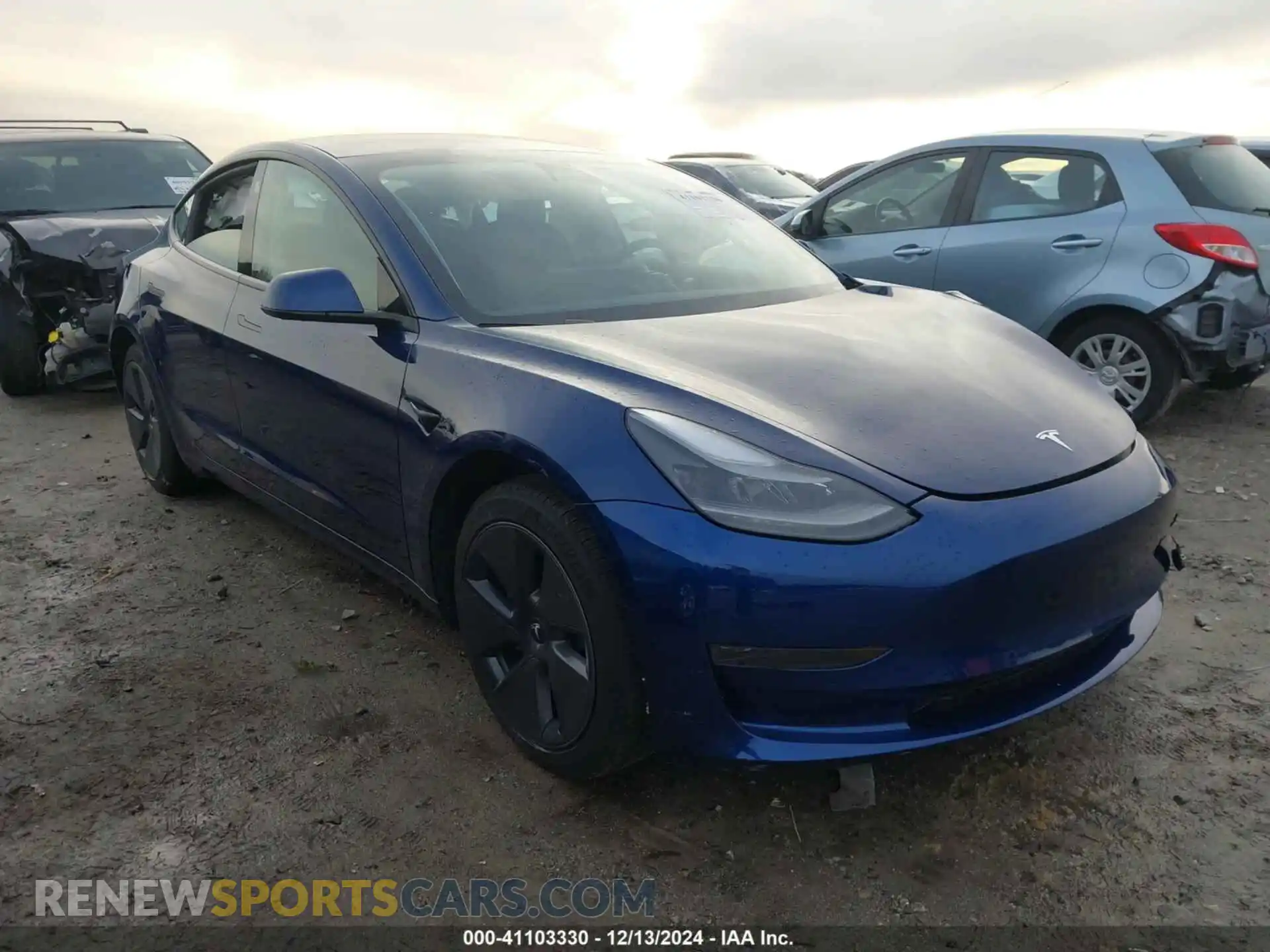 1 Photograph of a damaged car 5YJ3E1EAXMF085054 TESLA MODEL 3 2021