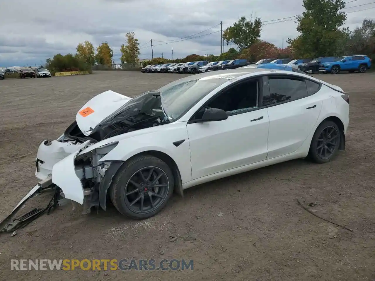 1 Photograph of a damaged car 5YJ3E1EAXMF094112 TESLA MODEL 3 2021