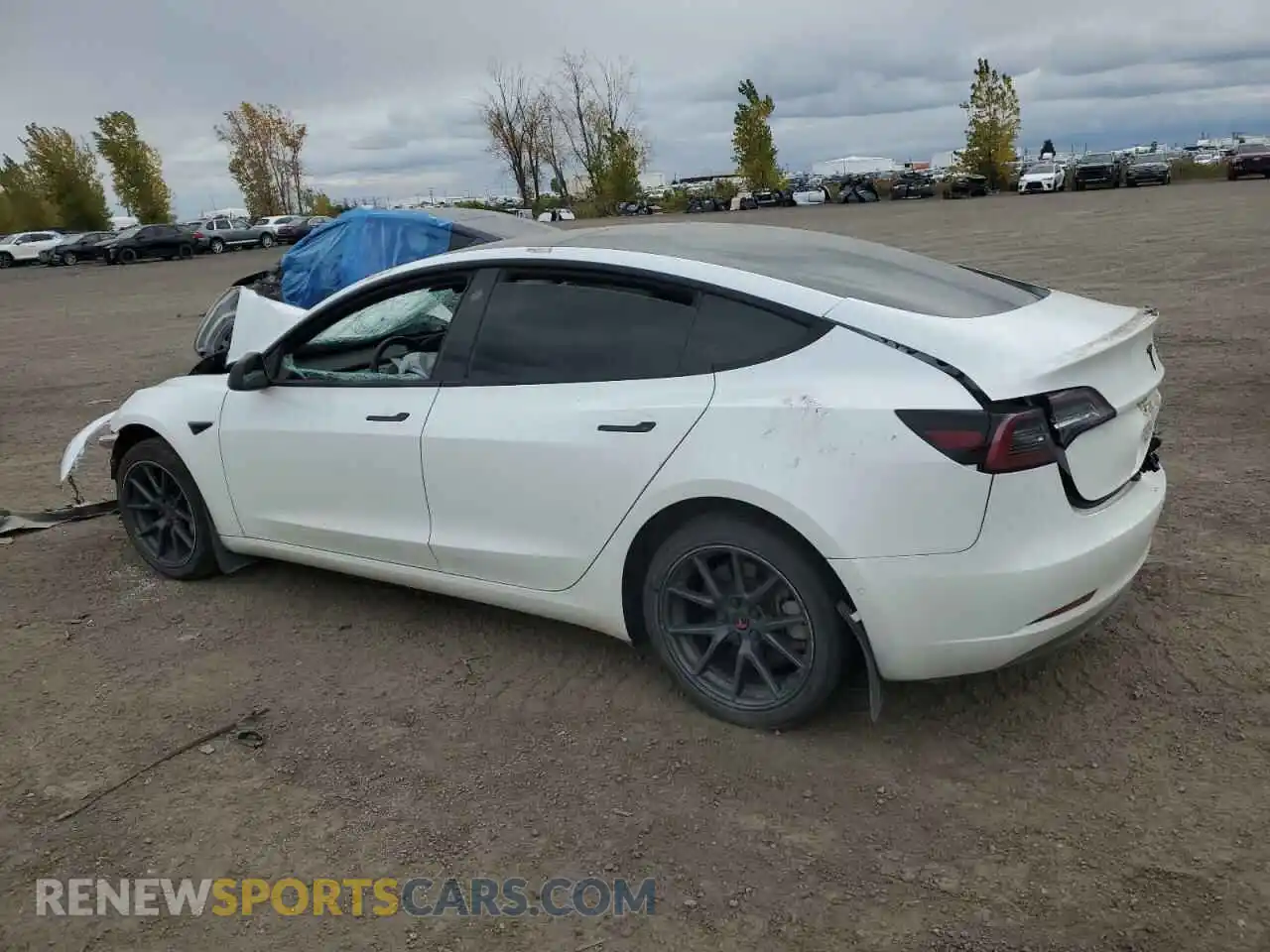 2 Photograph of a damaged car 5YJ3E1EAXMF094112 TESLA MODEL 3 2021