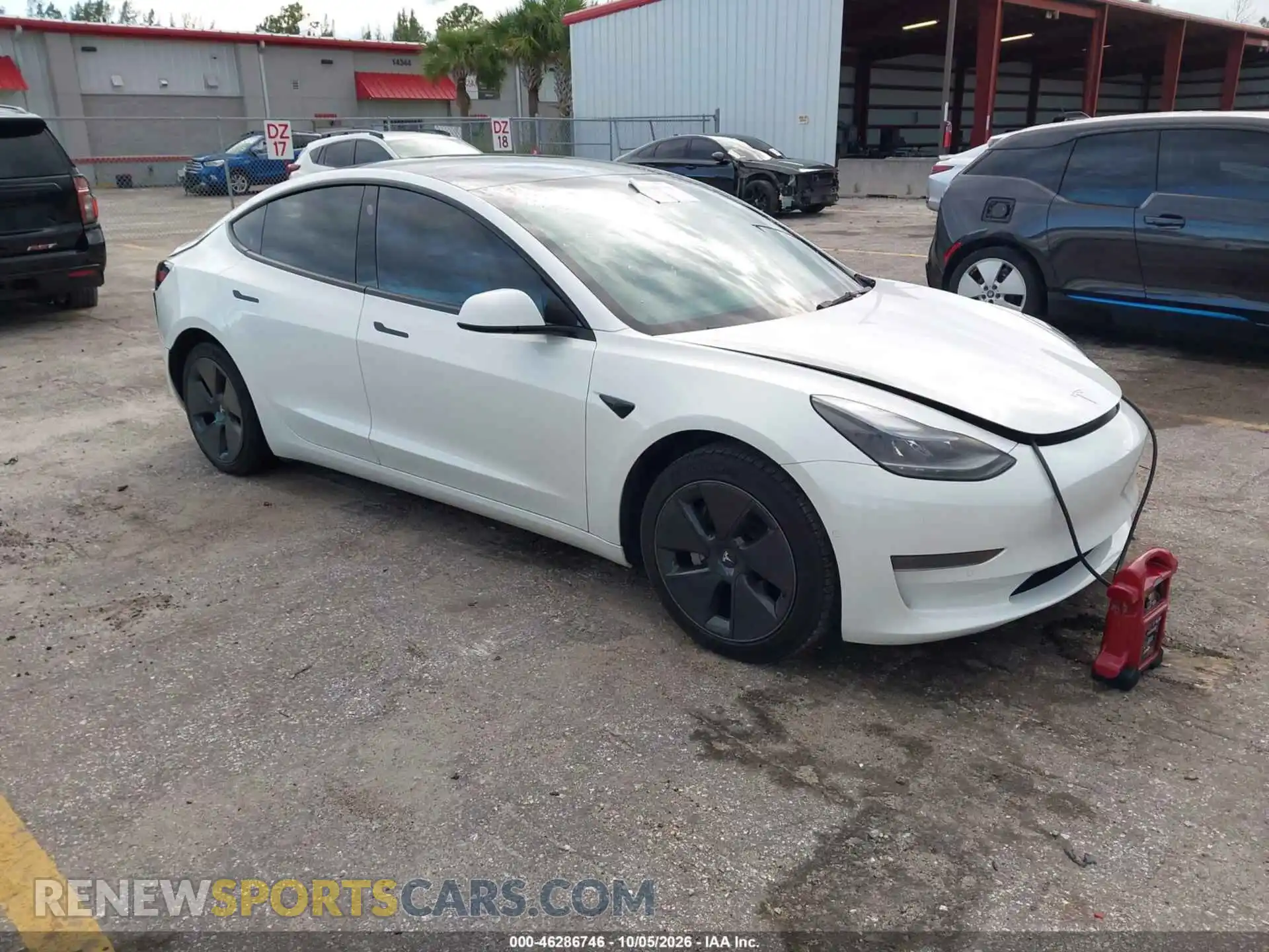 1 Photograph of a damaged car 5YJ3E1EAXMF094434 TESLA MODEL 3 2021