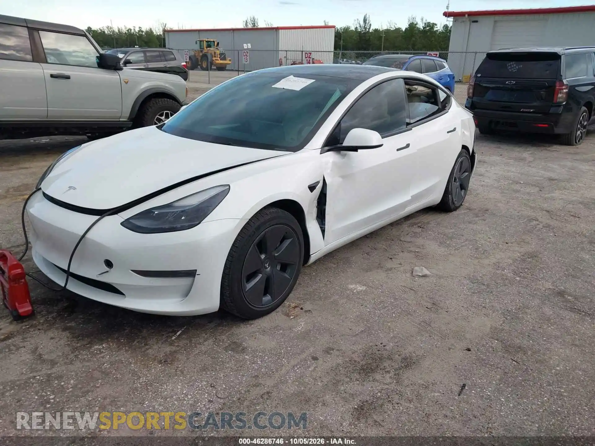 2 Photograph of a damaged car 5YJ3E1EAXMF094434 TESLA MODEL 3 2021