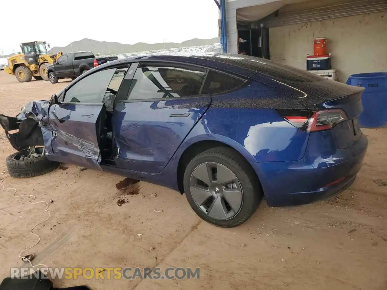 2 Photograph of a damaged car 5YJ3E1EAXMF095213 TESLA MODEL 3 2021