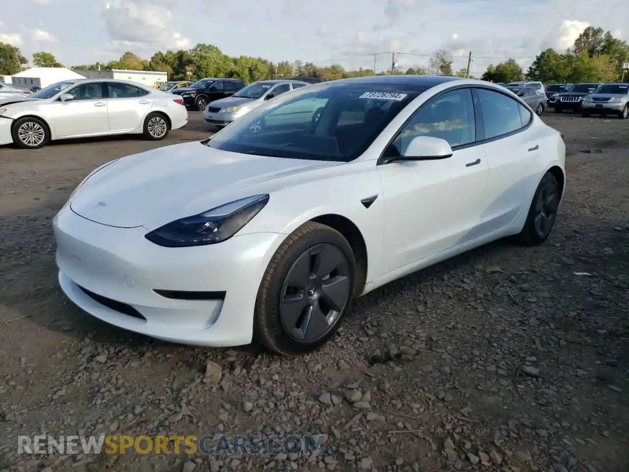 1 fotografías del automóvil dañado 5YJ3E1EAXMF097494 TESLA MODEL 3 2021