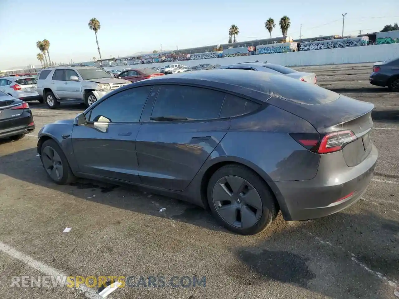 2 Photograph of a damaged car 5YJ3E1EAXMF097723 TESLA MODEL 3 2021