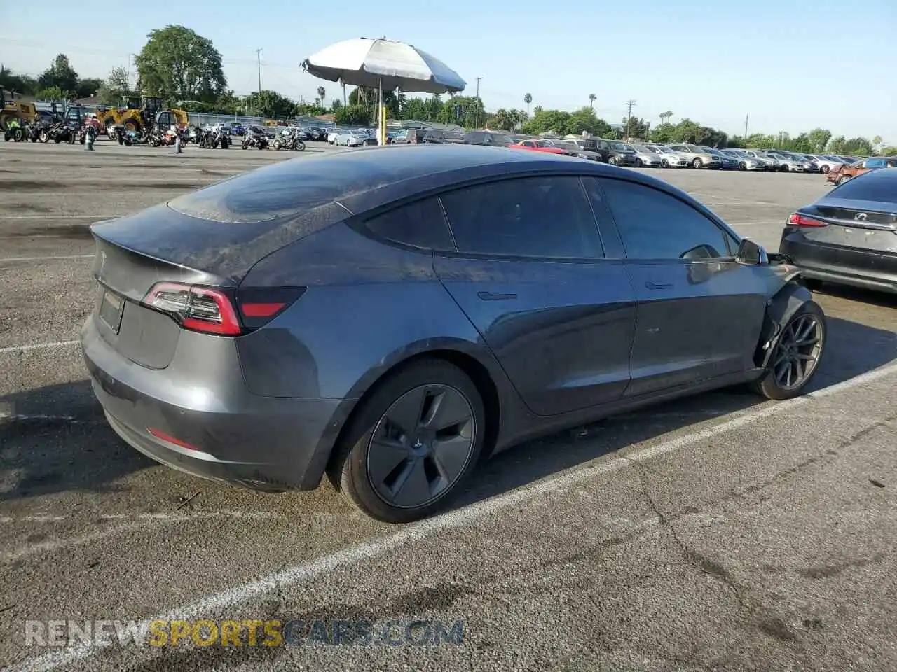 3 Photograph of a damaged car 5YJ3E1EAXMF097723 TESLA MODEL 3 2021