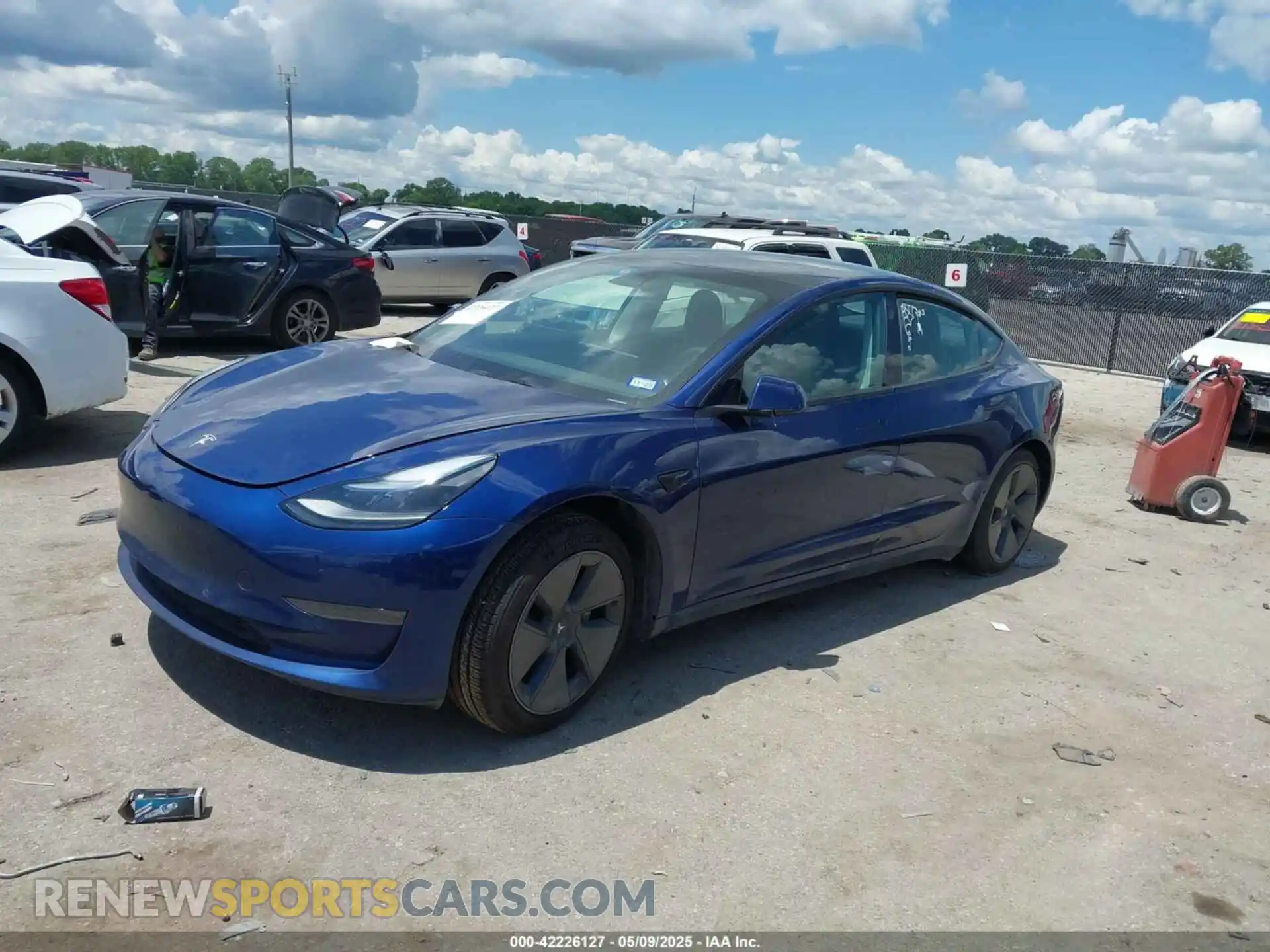 2 Photograph of a damaged car 5YJ3E1EAXMF098855 TESLA MODEL 3 2021