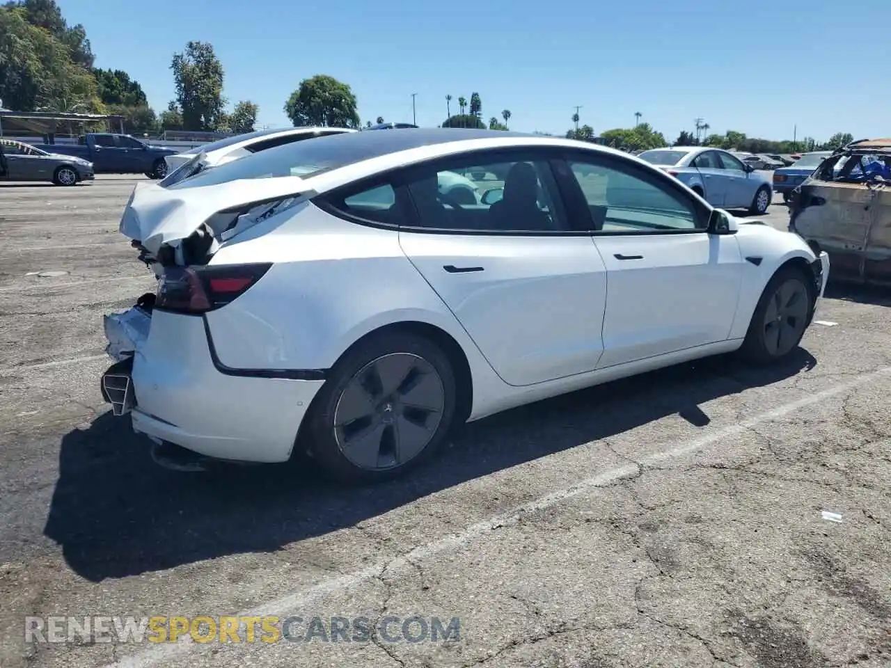 3 Photograph of a damaged car 5YJ3E1EAXMF852000 TESLA MODEL 3 2021