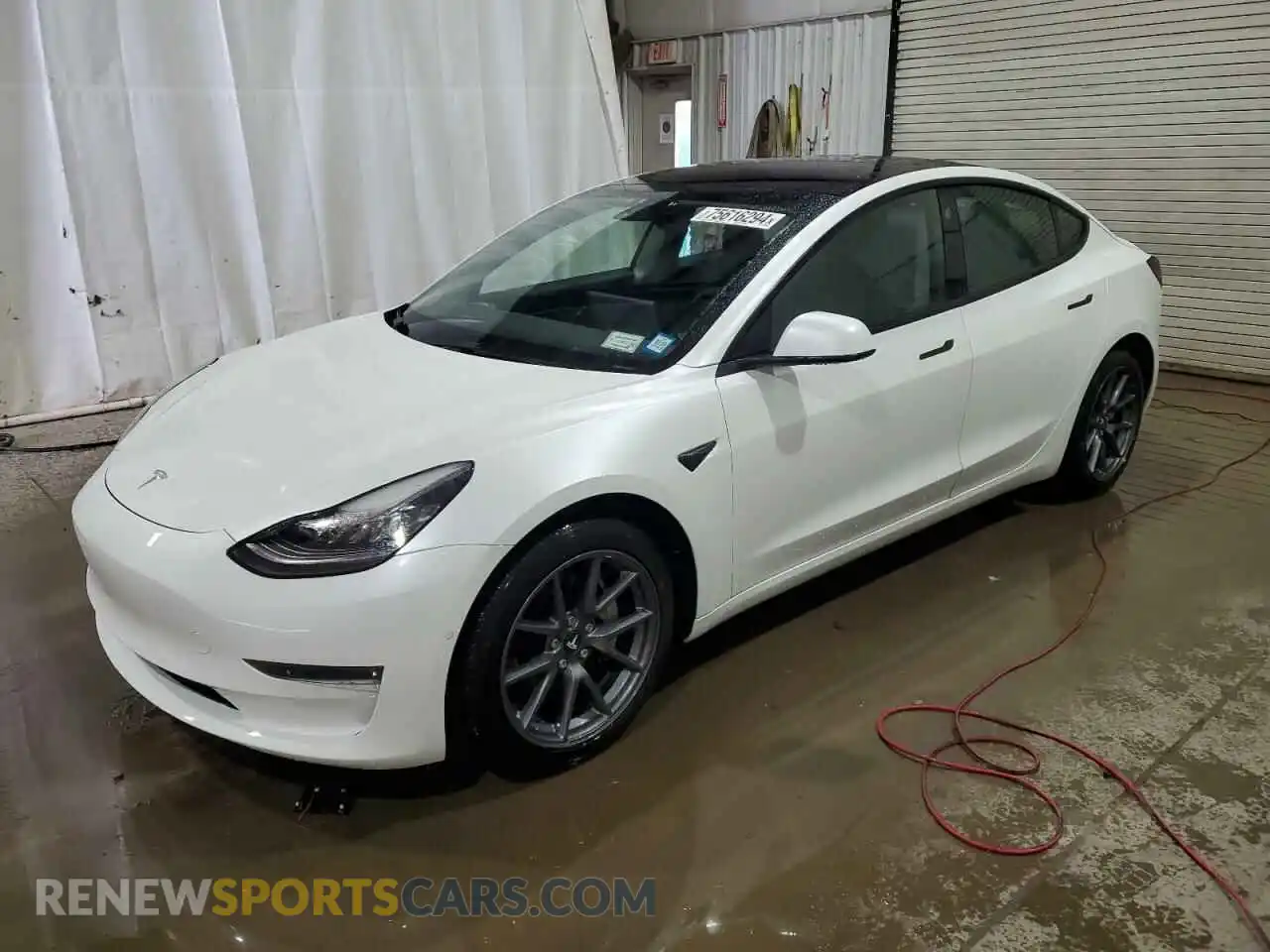 1 Photograph of a damaged car 5YJ3E1EAXMF854734 TESLA MODEL 3 2021