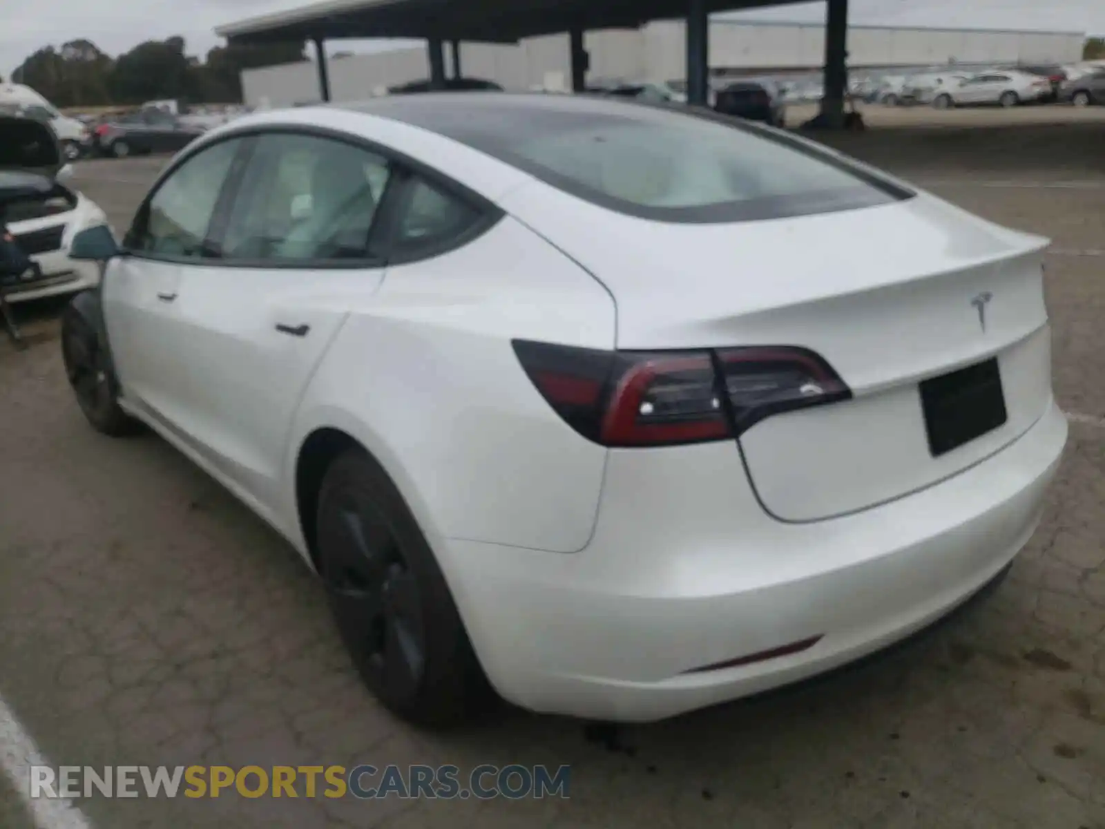 3 fotografías del automóvil dañado 5YJ3E1EAXMF858881 TESLA MODEL 3 2021