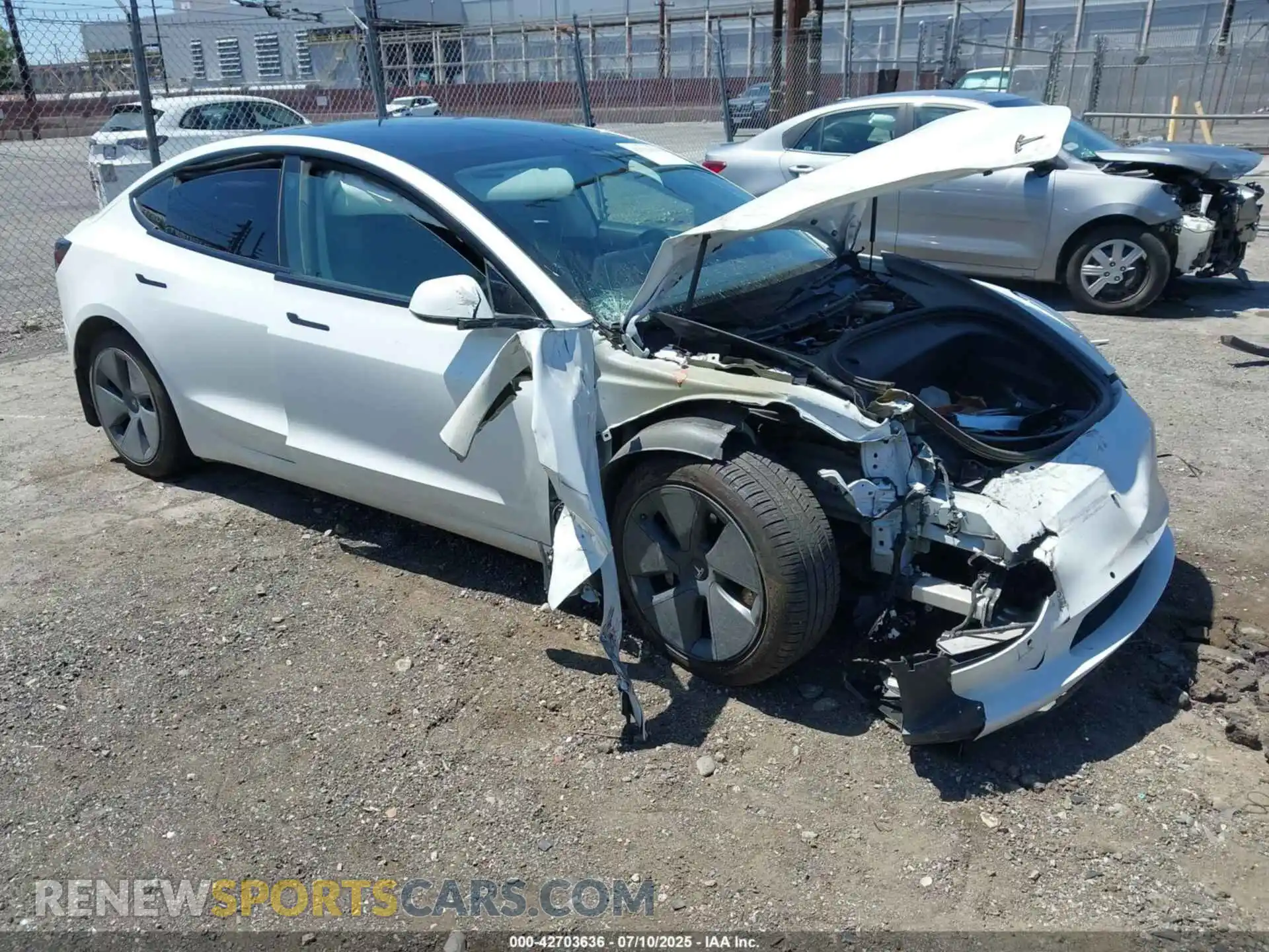 1 Photograph of a damaged car 5YJ3E1EAXMF861442 TESLA MODEL 3 2021
