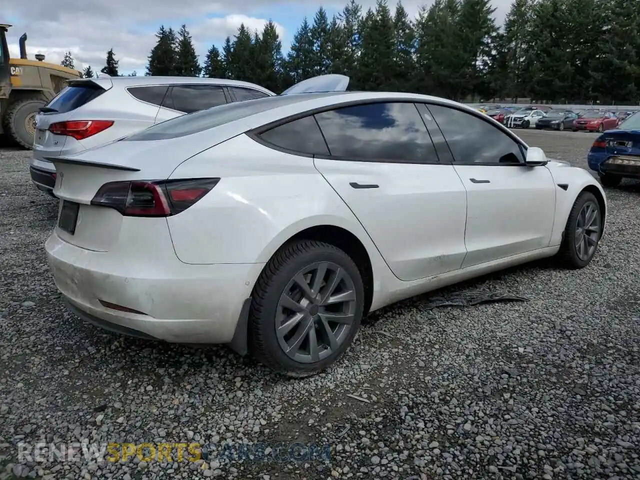 3 Photograph of a damaged car 5YJ3E1EAXMF873252 TESLA MODEL 3 2021